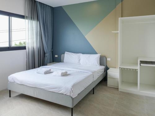 Кровать или кровати в номере Villa Chatchana 3Br Panoramic Seaview Pool