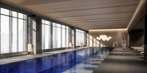 a rendering of a swimming pool in a building at InterContinental Sapporo by IHG in Sapporo