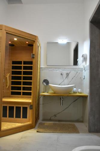 Koupelna v ubytování Yllen Rooms