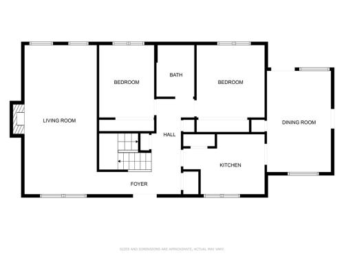a floor plan of a house at Comfy & cozy 4BR minutes to SU, Hospitals, & DT in Syracuse