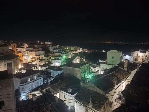 Nespecifikovaný výhled na destinaci Monte SantʼAngelo nebo výhled na město při pohledu z apartmánu