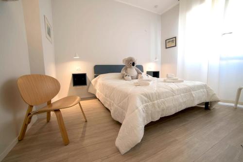 Ένα ή περισσότερα κρεβάτια σε δωμάτιο στο Casa Charlotte terrace - air conditioning - WiFi