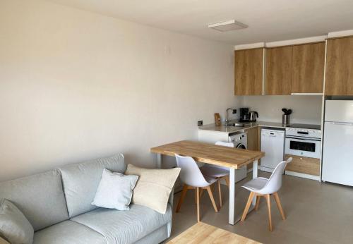Dapur atau dapur kecil di Apartaments Les Dunes