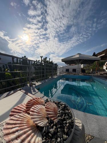 Бассейн в Stone Heaven Villa -Poolside BBQ & Fresh Herbs или поблизости