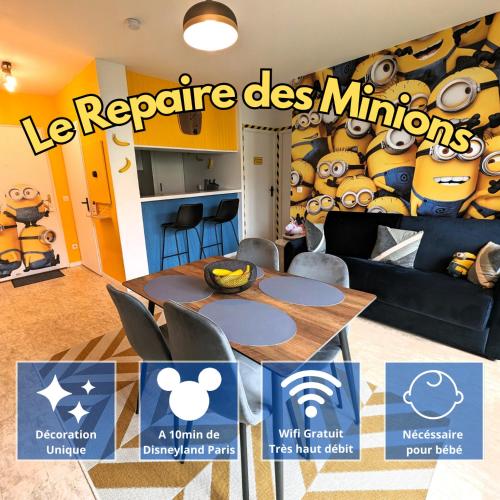 Le Repaire - 10min Disney - Familial - Centre Ville