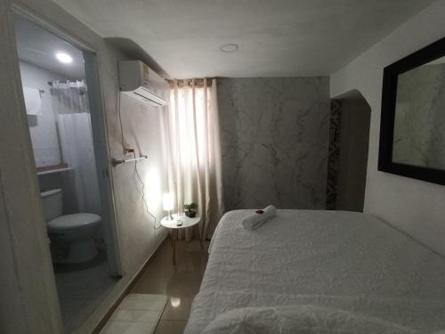 Koupelna v ubytování Hostal Casa de las Americas