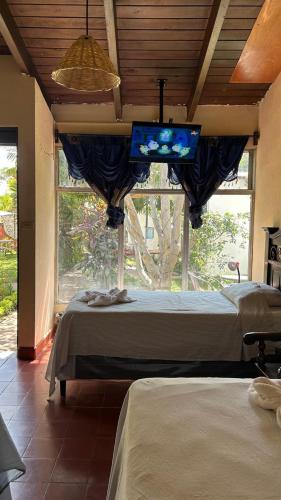 Casa aineにあるベッド