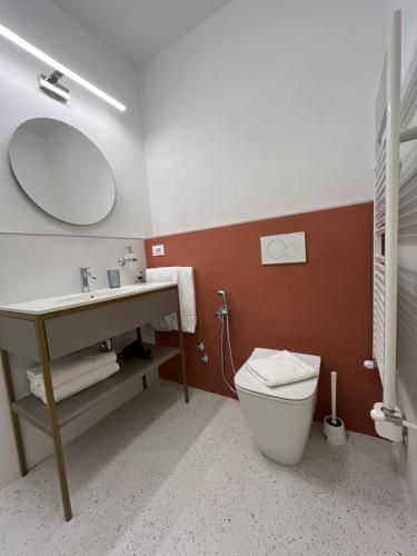 Koupelna v ubytování Hotel Duca D'Aosta