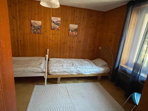 Postel nebo postele na pokoji v ubytování Gite de la Robella