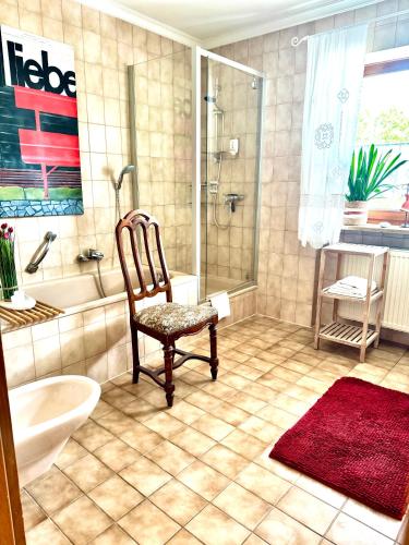 Koupelna v ubytování Privatzimmer Hanna