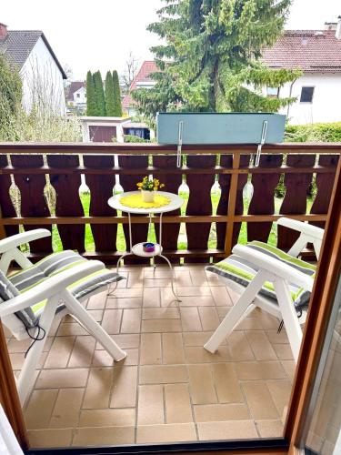 Balkón nebo terasa v ubytování Privatzimmer Hanna
