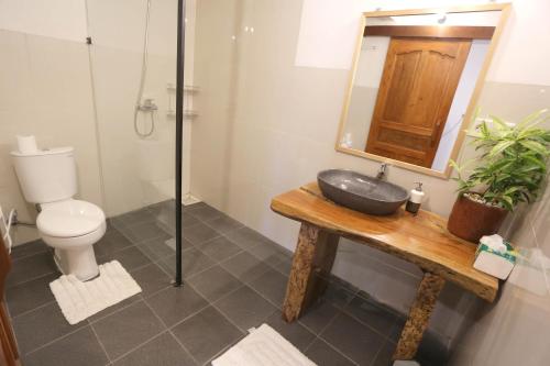 Koupelna v ubytování Dinatha Villas