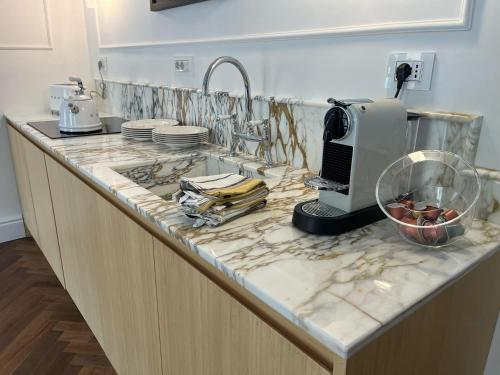 Η κουζίνα ή μικρή κουζίνα στο Piazza Venezia Luxe Apartment