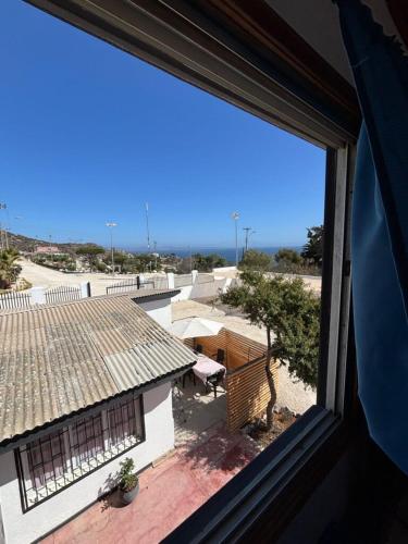 a view from a window of a building at Cabaña Vista Mar in Tongoy