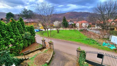 an aerial view of a street in a residential neighborhood at "Luxury country house" Niš-Niška Banja in Niš