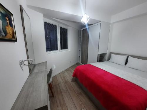 Ένα ή περισσότερα κρεβάτια σε δωμάτιο στο Apartment Hris Nikola Karev br4 stan 21