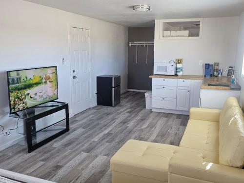Kuchyň nebo kuchyňský kout v ubytování Sun GuestHouse B