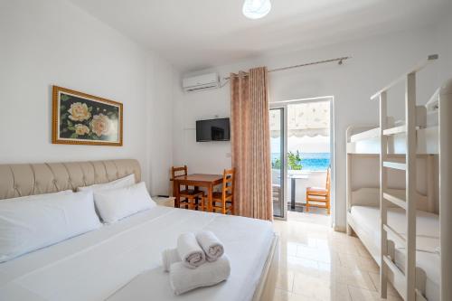 Llit o llits en una habitació de Casa Del Mare