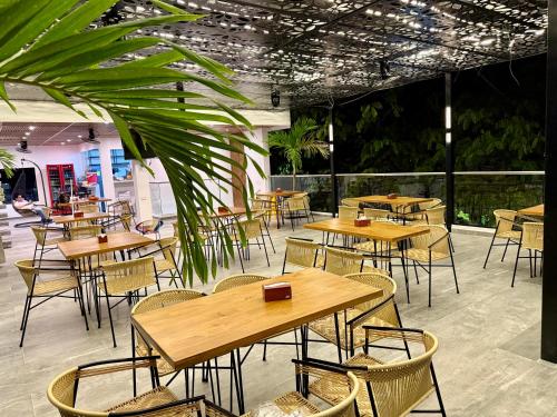 Restaurace v ubytování HOTEL TORRE DELUXE ¨SANTORINI¨