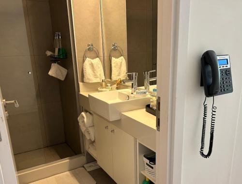 Koupelna v ubytování Pocitos luminoso