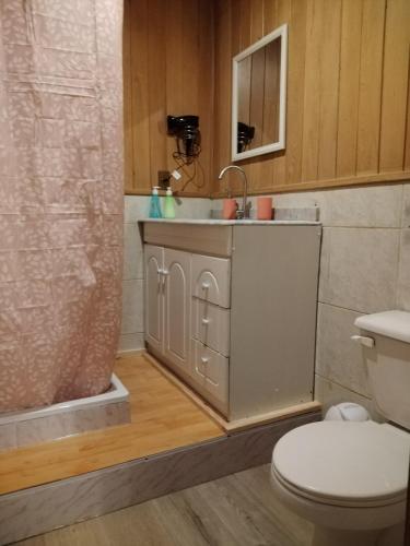 Koupelna v ubytování Habitacion Arrayan
