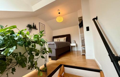 Katil atau katil-katil dalam bilik di Maisonette Vino Veritas - Auszeit am Weinberg