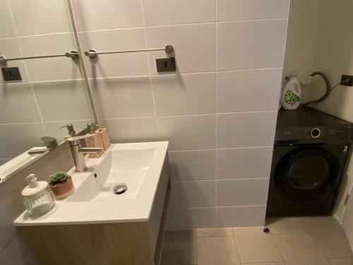 Koupelna v ubytování Hermoso Departamento 7 en Concepción con Terraza y Estacionamiento