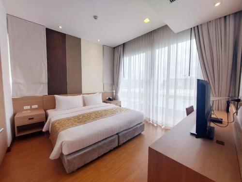 Katil atau katil-katil dalam bilik di VIP Suite Residence At Tubkaak Beach, Krabi