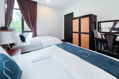 Postel nebo postele na pokoji v ubytování Luxury Villa Putrajaya 39 - Smarthome