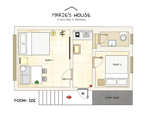 Κάτοψη του Marie's House 102 Hongdae