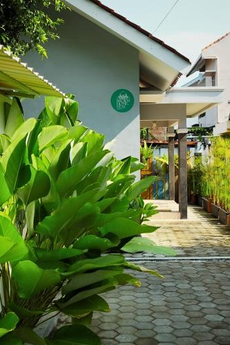 Taman di luar Brojos Homestay near Malioboro
