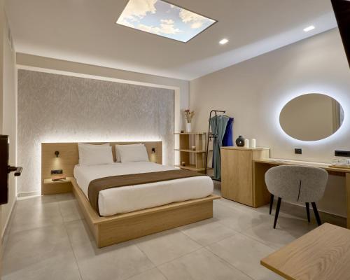 Katil atau katil-katil dalam bilik di Athens City Suites
