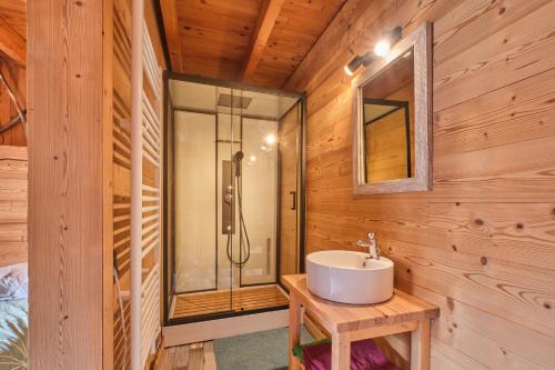Koupelna v ubytování L'auberge du Bati