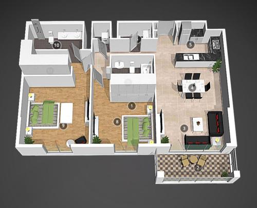 Fotografie z fotogalerie ubytování Spacious 2BR flat, La Rive 2 v Dubaji