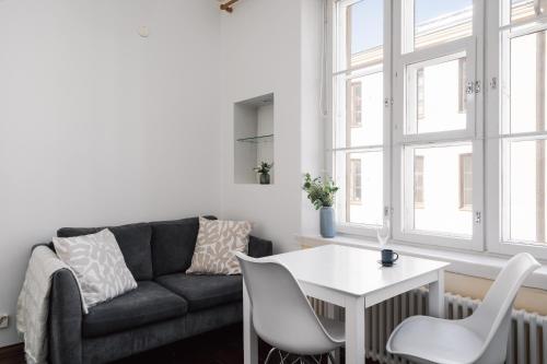 Khu vực ghế ngồi tại Historical Studio in Kruununhaka with Great Location!