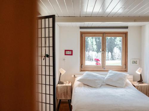 Postel nebo postele na pokoji v ubytování Mys Chalet