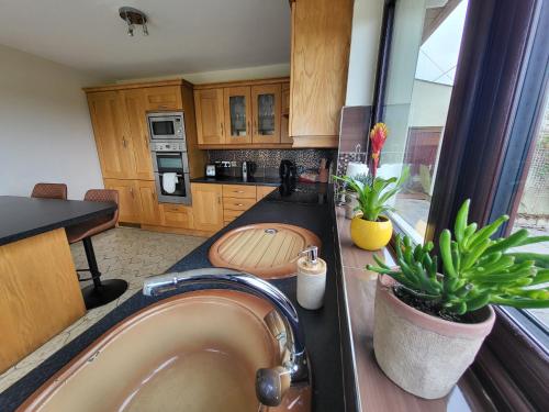 Cuisine ou kitchenette dans l'établissement Mullaghmore Holiday Home