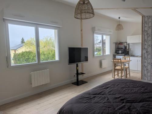 Μια τηλεόραση ή/και κέντρο ψυχαγωγίας στο Séjour bien-être