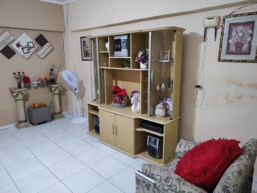 Een zitgedeelte bij Casa aconchegante!