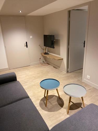 TV a/nebo společenská místnost v ubytování Corse du Sud Villa les pieds dans l'eau !