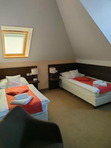 Hotel Pekloにあるベッド