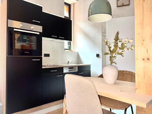 Η κουζίνα ή μικρή κουζίνα στο Wohnung im Zentrum von Göttingen