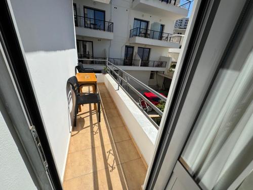 a view from the balcony of a apartment at Comfort Apartments Promenade in Sarandë