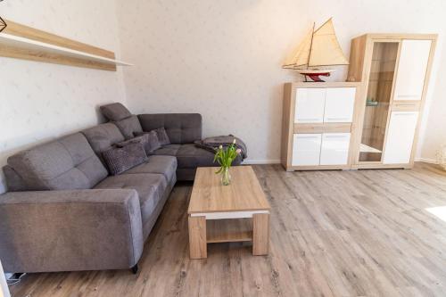 Ruang duduk di Ferienwohnung Imke