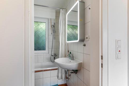 Koupelna v ubytování Ferienwohnung Burgblick