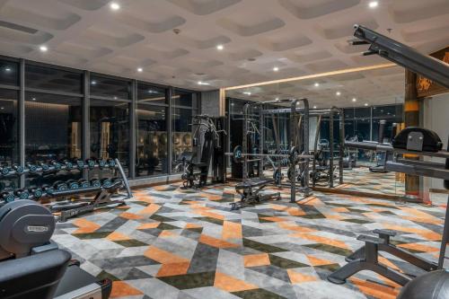 Fitness centrum a/nebo fitness zařízení v ubytování Apec Mandala Whyndham Spa Hotel Tuy Hoa Phu Yen