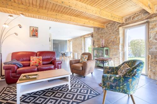 Χώρος καθιστικού στο Ty Lorch, penty 4 pers - 150m plage