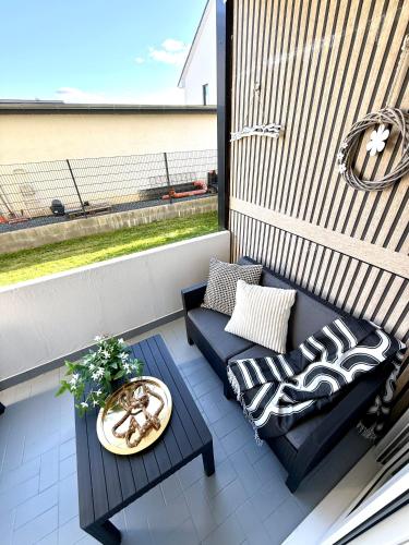Posezení v ubytování Löwen Apartments Ferienwohnung Wolfenbüttel