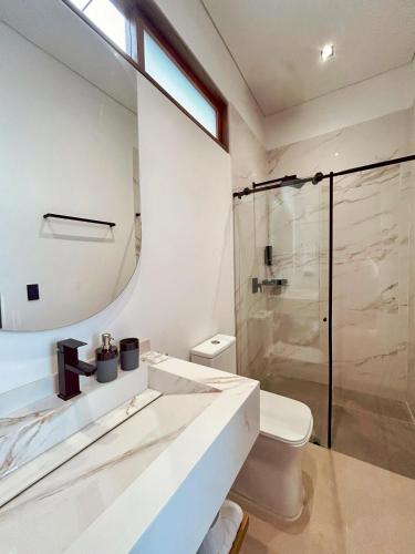 Koupelna v ubytování Hotel macana villavicencio