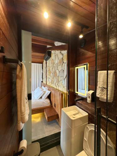Ένα μπάνιο στο Villa Prime Chacara